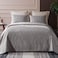 Whale Flotilla Twin Quilt Bedding Set Soft Light Grey Bedspreads Quilts Twin XL Size for All Seasons 2 Pieces Lightweight Geometric Star Pattern Coverlet