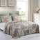 YAYIDAY Quilts Queen Size Patchwork Bedspread Set 100 Cotton Reversible Breathable Floral Quilted Quilt with Pillow Shams Fit All Season