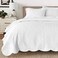 Cozy Line Home Fashions 100 Cotton Victorian Medallion Solid White Matelasse Embossed Bedding Quilt Set Reversible Lightweight Bedspread Coverlet for All Season Oversized King 3 piece