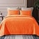 Whale Flotilla Twin Size Quilt Bedding Set Soft Orange Twin XL Quilts Bedspreads for All Seasons Lightweight Geometric Star Pattern Coverlets 2 Pieces1 Quilt 1 Pillow Sham