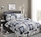 Jarson 3 Pcs Patchwork Bedding Plaid Quilts Set King Size Navy Blue Buffalo Bedspreads Summer Lightweight Coverlet with Pillow Shams