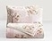 Chezmoi Collection Rosy 3Piece Queen Size Printed Patchwork Cotton Quilt Set Pink Flower Floral Striped Polka Dots Stone Washed Lightweight Bedspread Queen Size