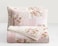 Chezmoi Collection Rosy 2Piece Twin Size Printed Patchwork Cotton Quilt Set Pink Flower Floral Striped Polka Dots Stone Washed Lightweight Bedspread Twin Size