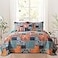 VAPUTAR Cotton Quilt King Size Bedding Set 3 Pieces King Quilt Bedding Set Boho King Size Quilts Lightweight Reversible Coverlets Bedspreads for Farmhouse Bedroom