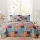 VAPUTAR Cotton Quilt King Size Bedding Set 3 Pieces King Quilt Bedding Set Boho King Size Quilts Lightweight Reversible Coverlets Bedspreads for Farmhouse Bedroom