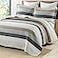 PANGUSHAN 100 Cotton Quilt Set King Size Patchwork King Quilt Bedding Set Bedspreads Farmhouse Lightweight Comforter Reversible Quilt WhiteBrownGrey Bed Spread for All Season 3 Pieces