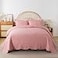 HoneiLife Quilt Sets King Size 3 Piece Microfiber Quilt Set Lightweight Bedspreads Reversible Coverlets Rustic Bed Cover King Quilt Bedding Set All Season QuiltsPink