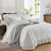 UOZZI BEDDING Ruffled Quilt Bedding Set King Size 96 108 in 3 Pieces Solid Shabby Chic Farmhouse Ruffles Rustic Coverlet Lightweight Fluffy Summer Oversized Bedspread with Shams for Women Men White