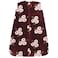 Hudson Baby Unisex Baby Plush Sleeping Bag Sack Blanket Burgundy Floral Sleeveless 1218 Months