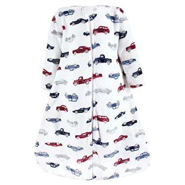 Hudson Baby Unisex Baby Plush Sleeping Bag Sack Blanket Cars 06 Months