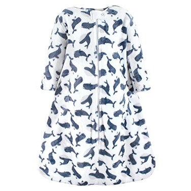 Hudson Baby Unisex Baby Plush Sleeping Bag Sack Blanket LongSleeve Whale 1218 Months
