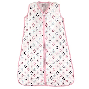 Hudson Baby Unisex Baby Muslin Cotton Sleeveless Wearable Sleeping Bag Sack Blanket Pink Aztec 06 Months