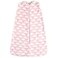 Hudson Baby Unisex Baby Plush Sleeping Bag Sack Blanket Pink Clouds Plush 1218 Months