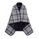 XING YE CHUAN Fleece Wearable Blanket Comfy Poncho Throw with Buttons Plush Sleeveless Blankets for Women Cape Wrap Cover for Lightweight Microfiber Plaid Design Grey