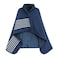 XING YE CHUAN Fleece Wearable Blanket Comfy Poncho Throw with Buttons Plush Sleeveless Blankets for Women Cape Wrap Cover for Lightweight Microfiber Plaid Design Navy Blue