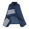 XING YE CHUAN Fleece Wearable Blanket Comfy Poncho Throw with Buttons Plush Sleeveless Blankets for Women Cape Wrap Cover for Lightweight Microfiber Plaid Design Navy Blue