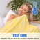 Ailemei Direct Cooling Blanket with Double Sided Cold Effect Lightweight Breathable Summer Oversize Coastal Theme Bed Blankets Transfer Heat to Keep Body Cool for Hot Sleepers Night Sweats 90x90