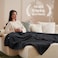 Bare Home Fleece Blanket FullQueen UltraSoft Lightweight for Bed Sofa and Couch Luxury Microplush Cozy Warm Blanket FullQueen Black