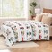 Berkshire Blanket Peanuts VelvetLoft Cute Character Snoopy Plush BlanketPeanuts Stripe MultiKing 90 in x 108 in Official Peanuts Product
