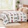 Berkshire Blanket Peanuts VelvetLoft Cute Character Snoopy Plush BlanketPeanuts Stripe MultiKing 90 in x 108 in Official Peanuts Product