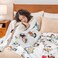 Berkshire Blanket Peanuts VelvetLoft Cute Character Snoopy Plush BlanketPeanuts Stripe MultiKing 90 in x 108 in Official Peanuts Product
