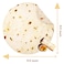 Bnuitland 90 Inches Tortilla Burritos Pattern Blanket with Pouch 300 GSM Double Sided Giant Flour Novelty Taco Funny Realistic Food Blanket for Bed Sofa Super Soft Flannel for Adults