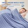 EMME Cooling Blankets for Hot Sleepers Summer Blanket TwinFull Size for Bed Thin Lightweight Throw Blanket for Couch DoubleSided Keep Body Cool Blue Cold Sheet Night Sweats