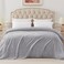 Exclusivo Mezcla Fleece Blankets Queen Size for Bed Super Soft and Warm All Season Cozy Plush Lightweight 90x90 Inches Light Grey