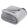 Exclusivo Mezcla Fleece Blankets Queen Size for Bed Super Soft and Warm All Season Cozy Plush Lightweight 90x90 Inches Light Grey