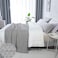 HILLFAIR 100 Combed Cotton Blanket Queen Size Bed Blanket Warm Soft All Season Breathable Lightweight Summer Blankets Waffle Weave Home Decor Bed Blanket Khaki Queen Bed Cotton BlanketsBedcover