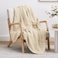 Love's cabin Loves cabin 100 Cotton Muslin Blanket 6 Layer Lightweight Breathable Gauze Twin Size Blanket 60 x 80 Inches Soft Summer Blanket for Bed or Couch Beige