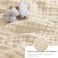 Love's cabin Loves cabin 100 Cotton Muslin Blanket 6 Layer Lightweight Breathable Gauze Twin Size Blanket 60 x 80 Inches Soft Summer Blanket for Bed or Couch Beige