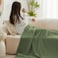 Love's cabin Loves cabin 100 Cotton Muslin Blanket 6 Layer Lightweight Breathable Gauze Twin Size Blanket 60 x 80 Inches Soft Summer Blanket for Bed or Couch Sage Green