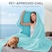 Topcee Cooling Blanket 90x90Queen Size for Night Sweats Absorbs Heat to Keep Adults Cool on Warm Nights QMax 05 Cooling Blankets for Hot Sleepers UltraCool Lightweight Blanket for Bed