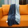 Ahinahwap Waterproof Blanket for Bed Couch Sofa Reversible Reusable Cat Dog Blanket Waterproof Washable Small Water Resistant Blankets Leakproof 40x60 Dark GreySilver Grey