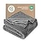 Bare Home Fleece Blanket TwinTwin Extra Long UltraSoft Lightweight for Bed Sofa and Couch Luxury Microplush Cozy Warm Blanket TwinTwin XL Grey