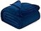 Utopia Bedding Navy Fleece Blanket Queen Size Lightweight Fuzzy Soft AntiStatic Microfiber Bed Blanket 90x90 Inch