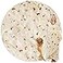 Zulay Kitchen Burritos Tortilla Blanket Wrap Double Sided Large 71 inches Blanket Holiday Novelty Soft Flannel Round Blankets Premium 280 GSM Fun White Elephant Gift for Adults