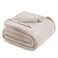 Exclusivo Mezcla Fleece Blanket Twin Size for Bed Super Soft and Warm All Season Cozy Plush Lightweight 90x66 Inches Camel