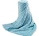 Acdyion Weighted Blanket Cover 48x72 Teal Minky Dot Fleece Removable Duvet Cover with 12 Ties Washable Fabric for 48x72 Weighted Blankets