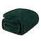 Exclusivo Mezcla Fleece Bed Blanket Queen Size Lightweight Jacquard for Spring Summer Soft Cozy Breathable Blankets Forest Green 90x90 Inches