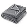 SOCHOW Flannel Fleece Blanket Twin Size All Season Lightweight Super Soft Cozy Blanket for Bed or Couch Grey 60x80 inches