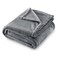 SOCHOW Flannel Fleece Blanket Twin Size All Season Lightweight Super Soft Cozy Blanket for Bed or Couch Grey 60x80 inches