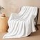 PHF No Shed No Pilling Fleece Throw Blanke Ultra Soft Lightweight Cozy Bed Blanket Plush AntiStati Microfiber Thows for Sofa Couch 1 Piece 50 x 60 White