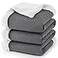 PHF Waffle Sherpa Blanket King Size 104x90 Inches Luxury Plush Flannel Fleece Blanket for Winter No Shed No Pilling Cozy Soft Reversible Waffle Weave Bedding for Home Decor Grey