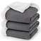 PHF Waffle Sherpa Blanket King Size 104x90 Inches Luxury Plush Flannel Fleece Blanket for Winter No Shed No Pilling Cozy Soft Reversible Waffle Weave Bedding for Home Decor Grey