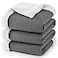 PHF Waffle Sherpa Blanket Queen Size 90x90 Inches Luxury Plush Flannel Fleece Blanket for Winter No Shed No Pilling Cozy Soft Reversible Waffle Weave Bedding for Home Decor Grey