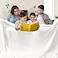 PHF 100 Cotton Waffle Blanket Oversized King 120x120 Lightweight Breathable Extra Large 10x10 Blankets for Bed Giant Big Luxury Aesthetic Woven Bedding for Home Decor White
