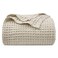 PHF Ultra Soft Waffle Weave Blanket King Size Lightweight Breathable Cooling SkinFriendly Throw for Spring Summer for Hot SleepersAesthetic Home Decor for Bed Couch Light KhakiLinen 104 90