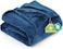 Utopia Bedding Fleece Blanket Queen Size Royal Blue 300GSM Luxury Fuzzy Soft AntiStatic Microfiber Bed Blanket 90x90 Inch